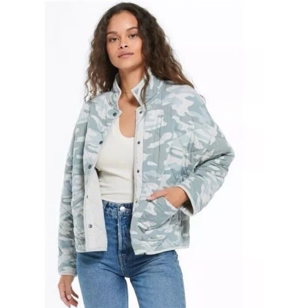 Z Supply Maya quilted camo jacket